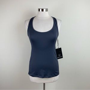 90 Degree By Reflex Gray Charcoal Workout Athletic Top New Women Medium